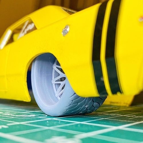 Mickey Thompson Sportsman SR drag street tires WIDE 3D print model