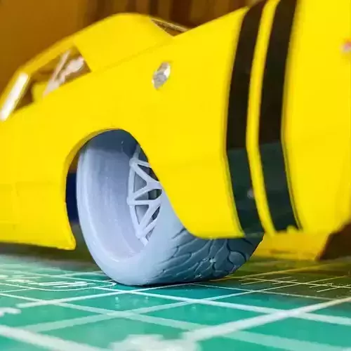 Mickey Thompson Sportsman SR drag street tires WIDE 3D print model
