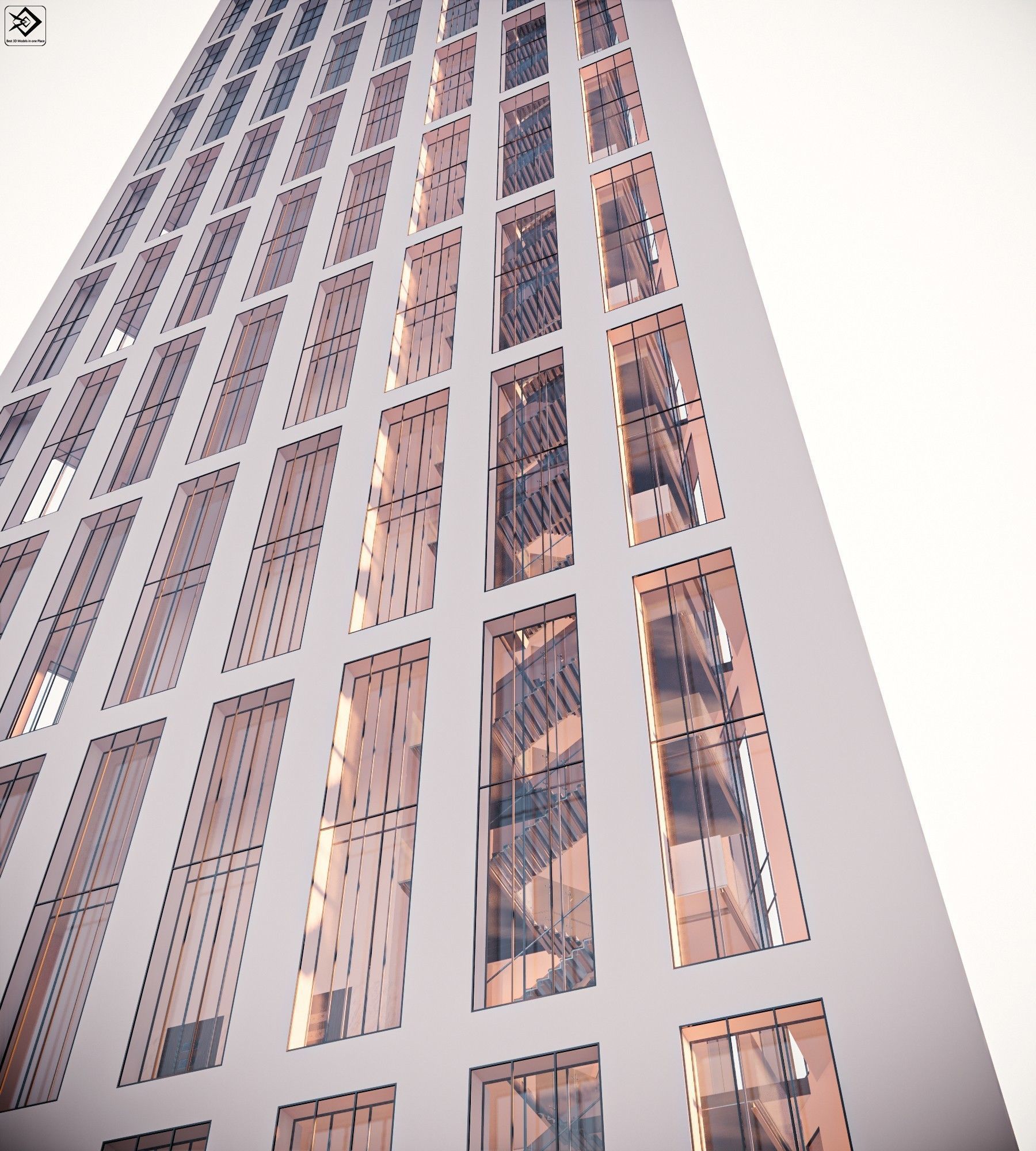 Office Building  3D model_1