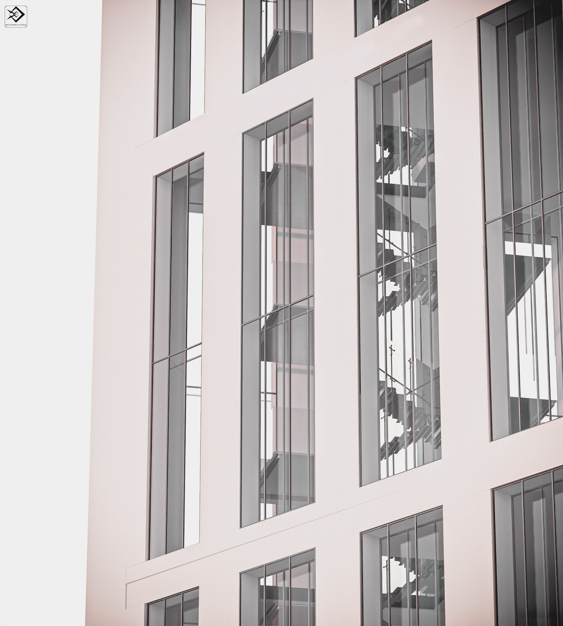 Office Building  3D model_4