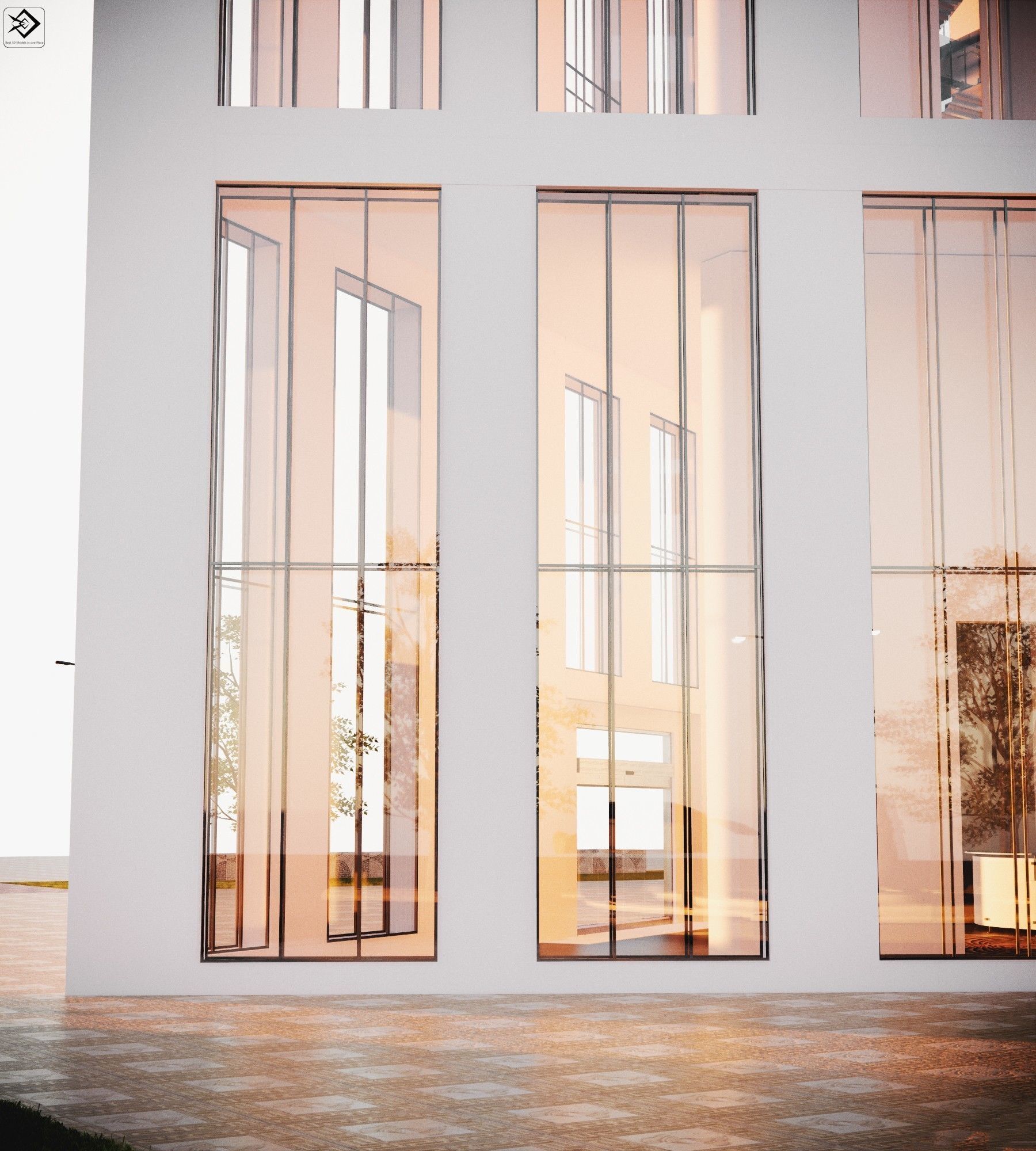 Office Building  3D model_9