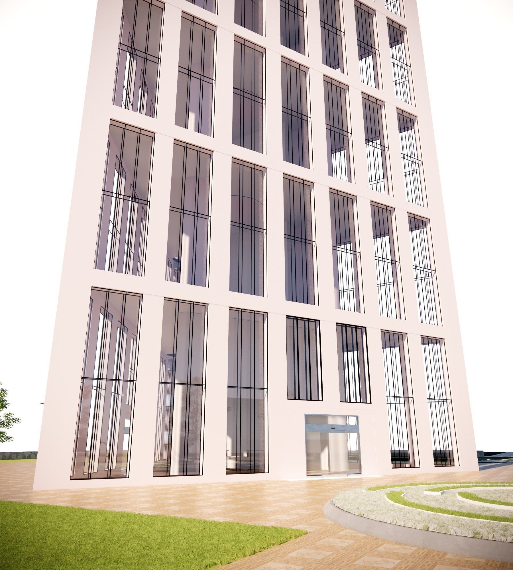 Office Building  3D model_12