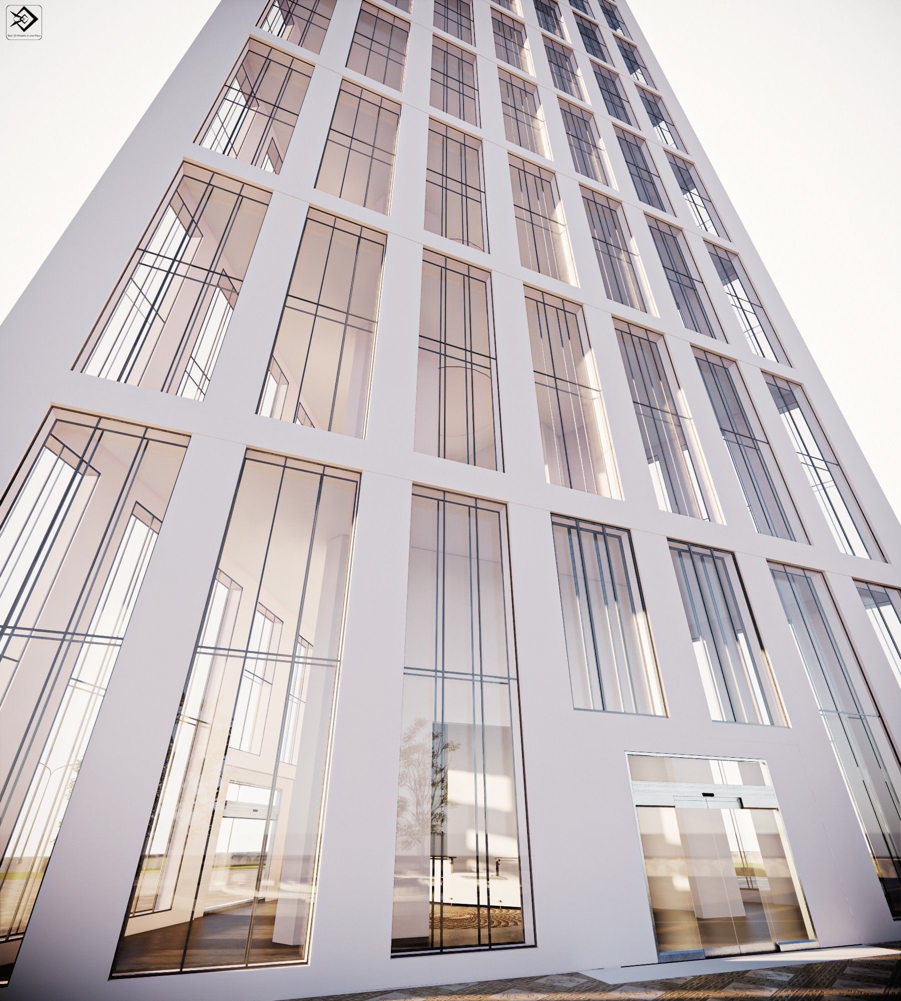 Office Building  3D model_5