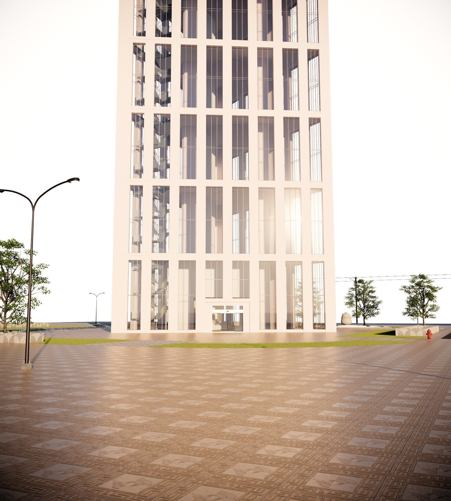 Office Building  3D model_19
