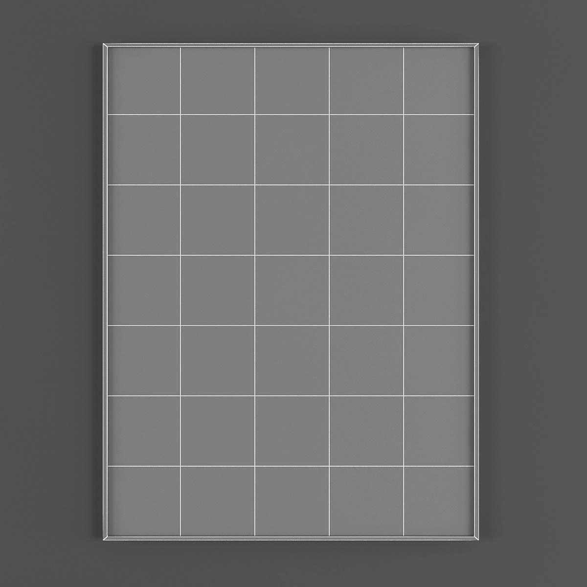 Pictures851 abstract painting Low-poly 3D model_3