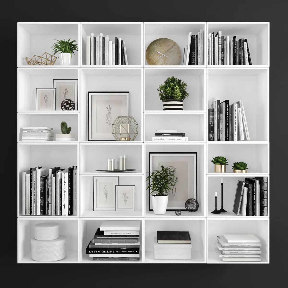 Decor set 70 Low-poly 3D model_0