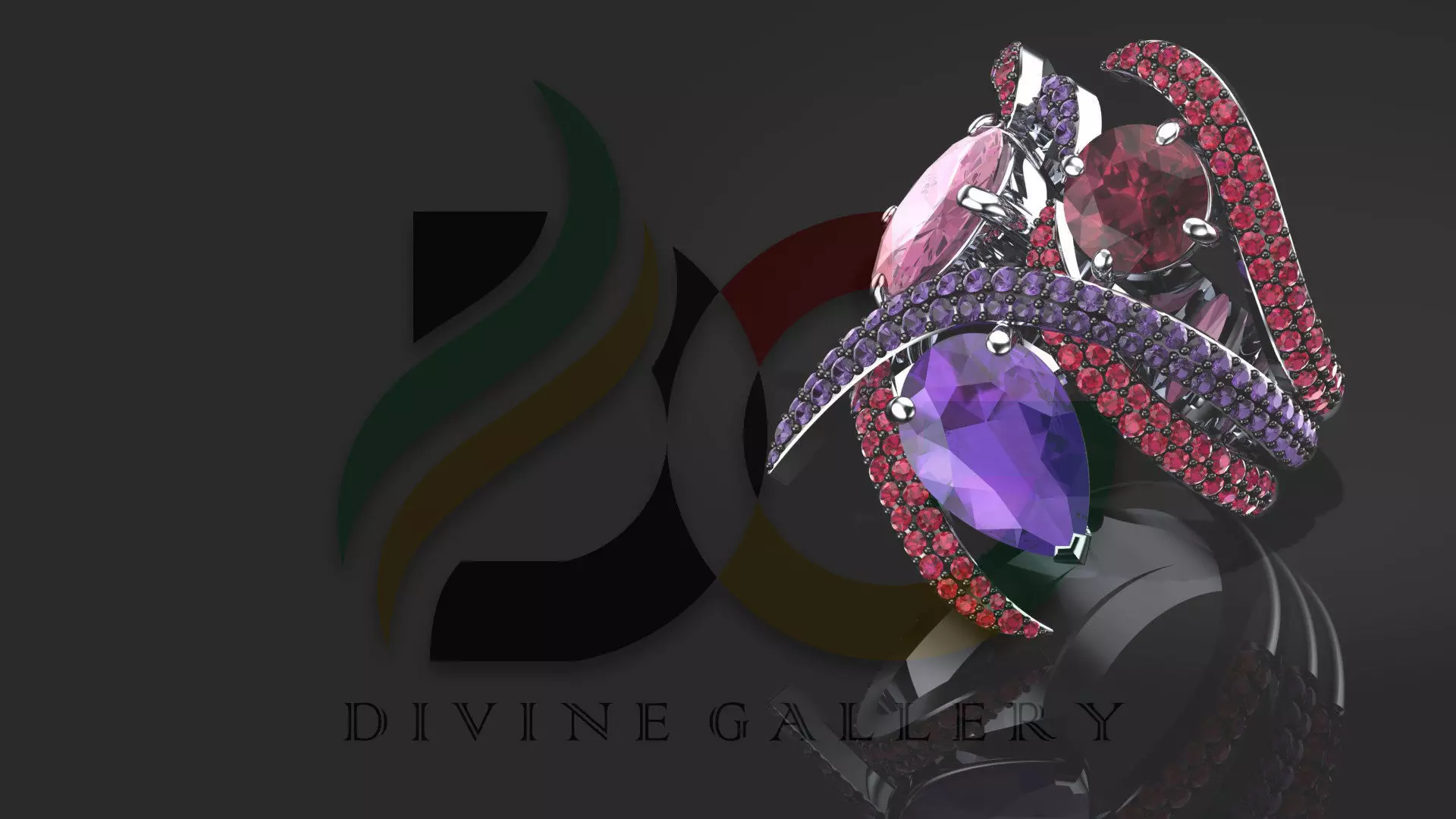 Aurora Ring 3D Model 3D print model_0