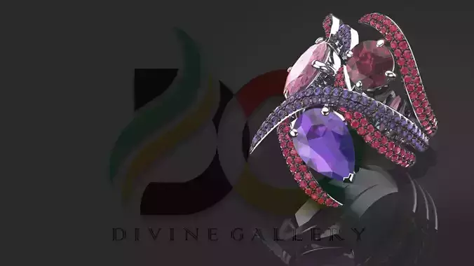 Aurora Ring 3D Model 3D print model