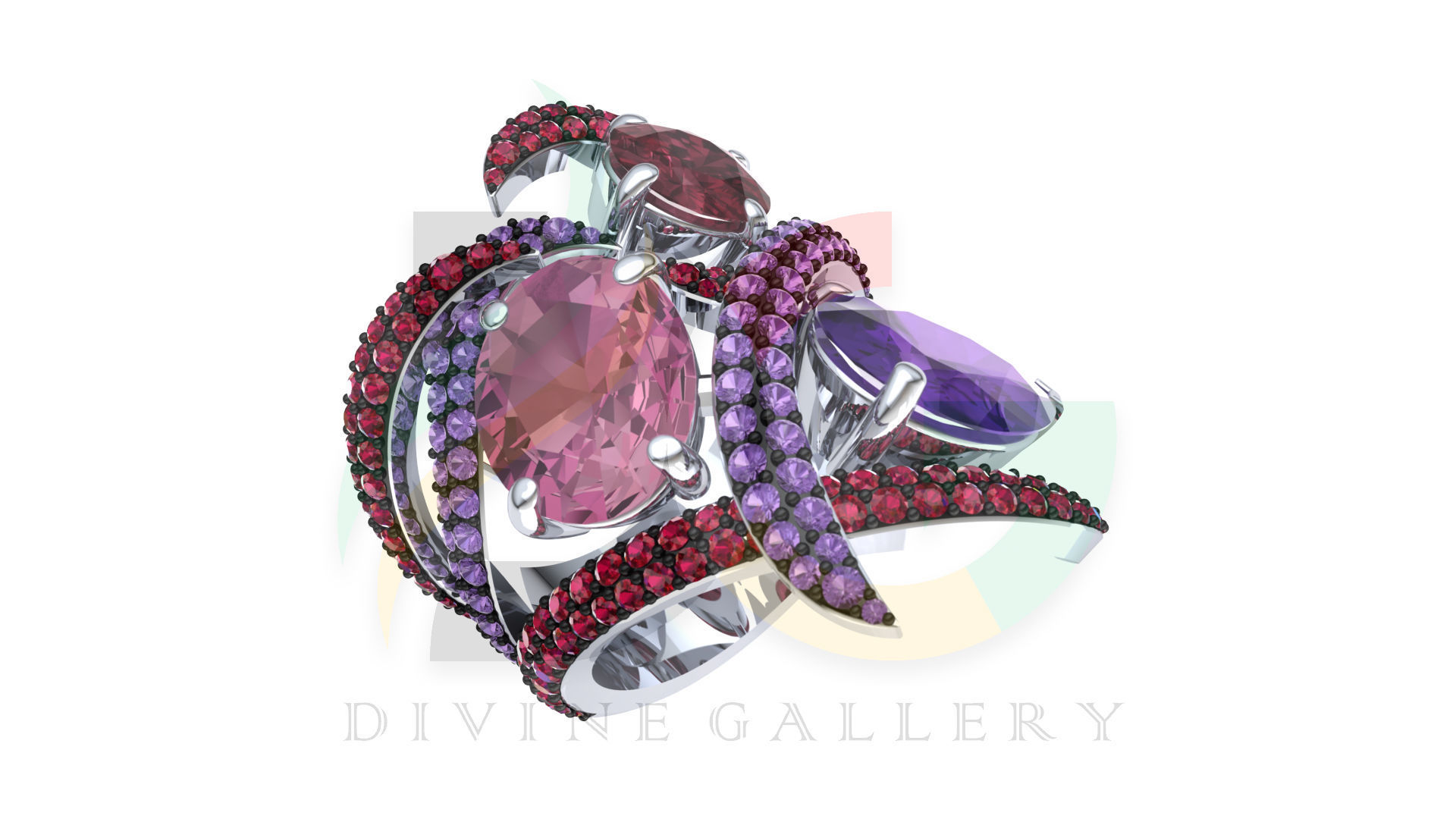 Aurora Ring 3D Model 3D print model_10