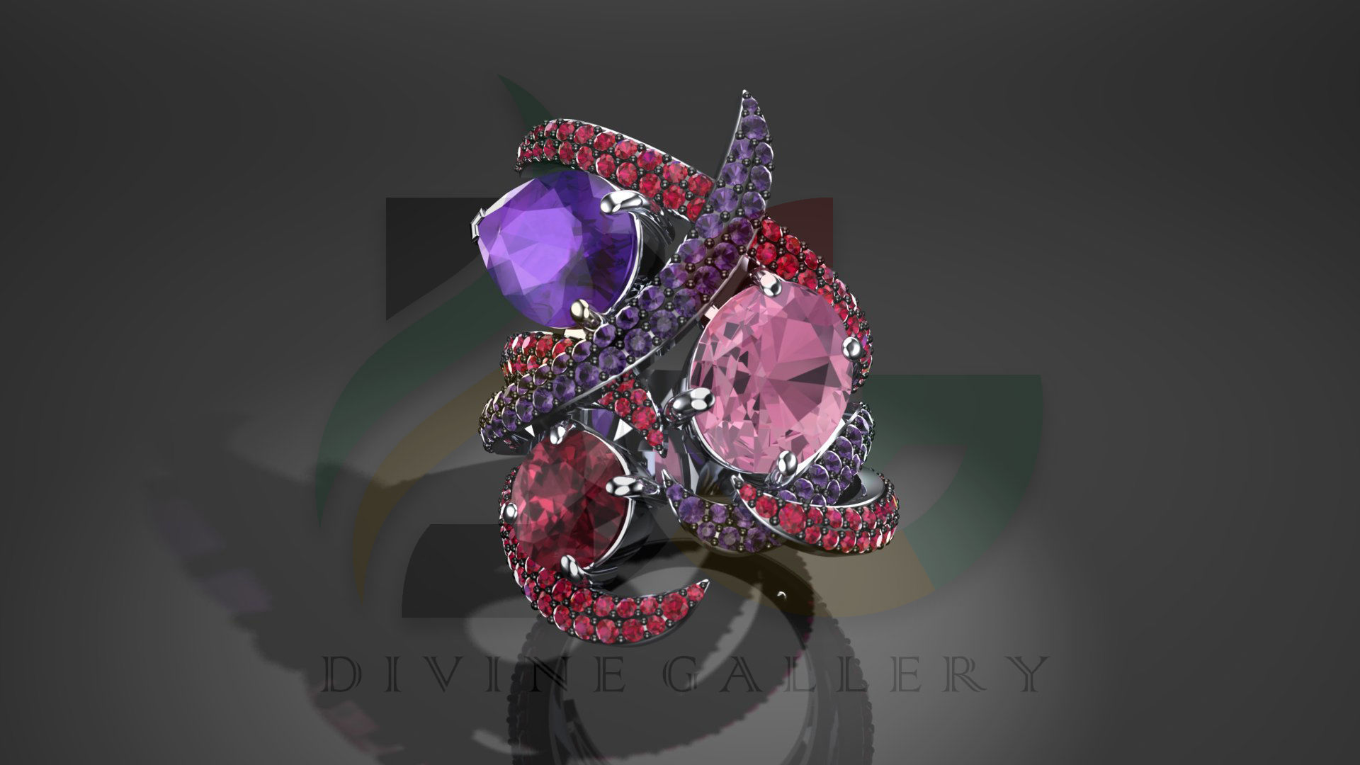 Aurora Ring 3D Model 3D print model_2