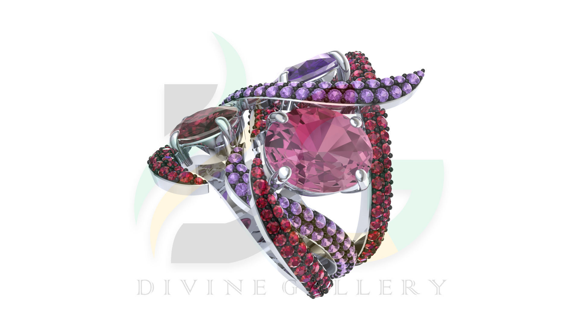 Aurora Ring 3D Model 3D print model_9