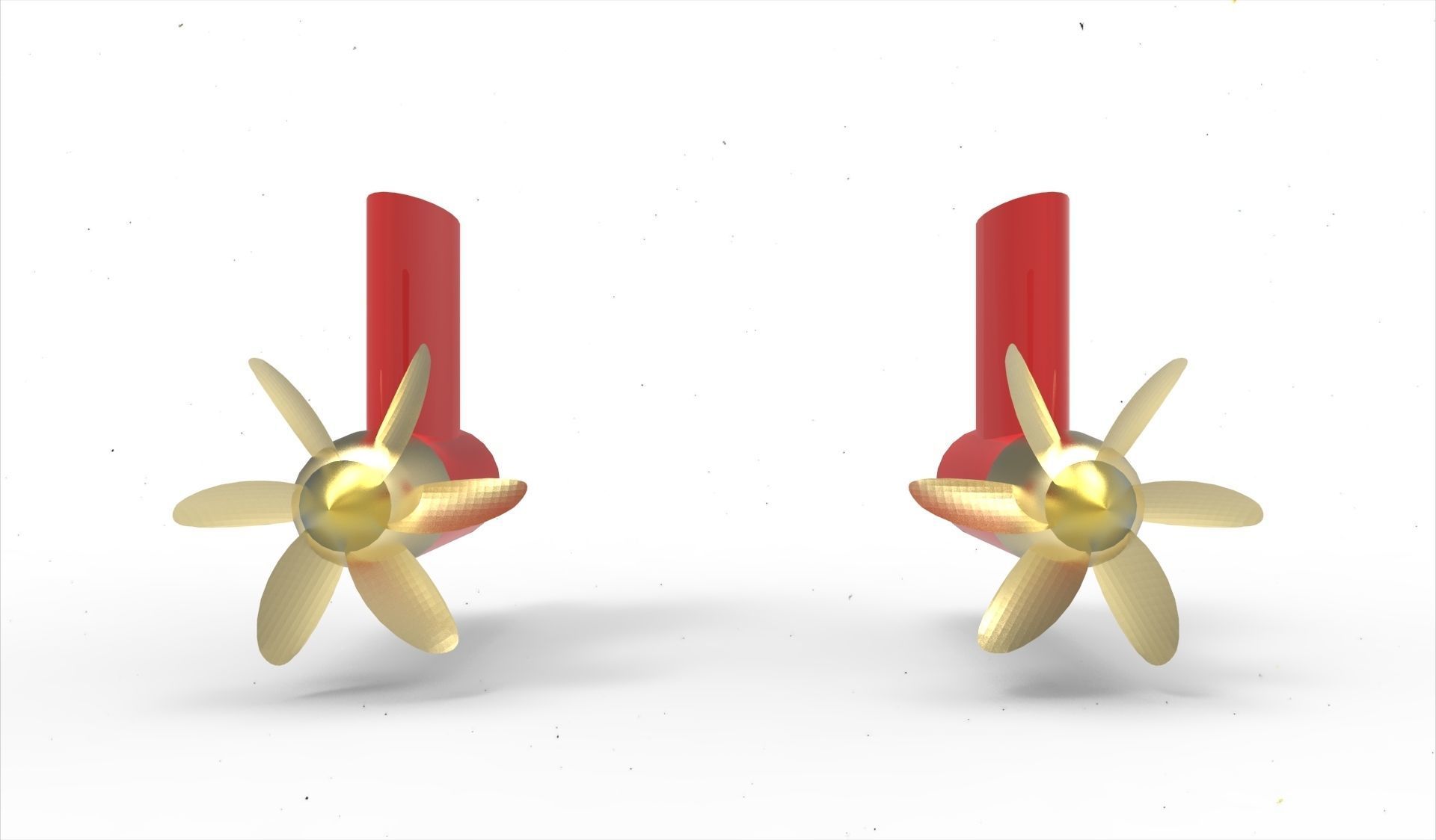 Azimuth thruster without ring 3D model_6