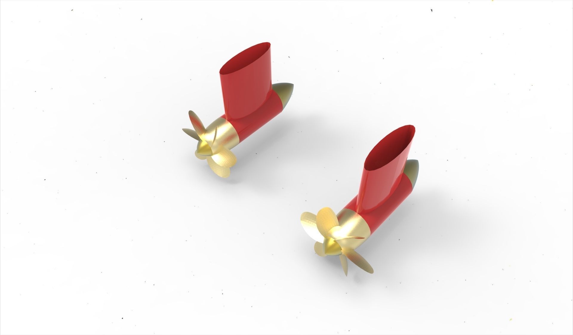 Azimuth thruster without ring 3D model_4