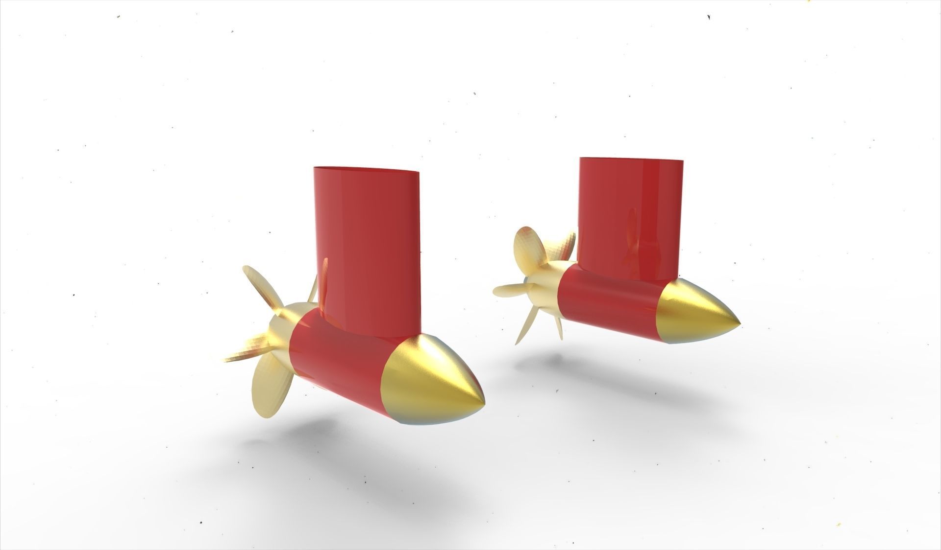 Azimuth thruster without ring 3D model_3