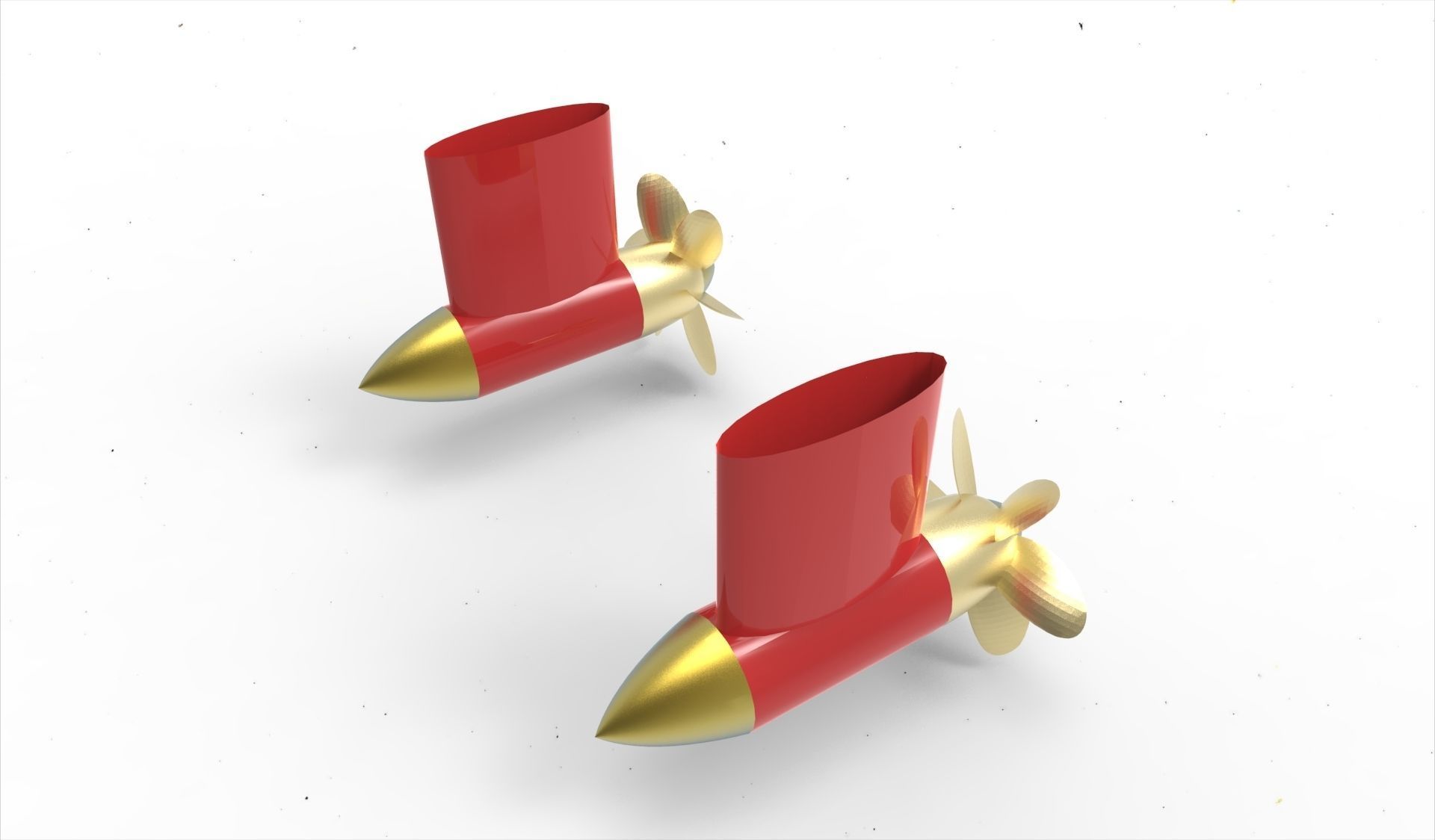 Azimuth thruster without ring 3D model_8