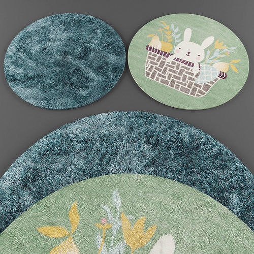 Rugs collection 292 Low-poly 3D model