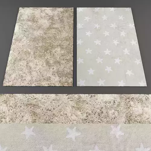 Rugs collection 300 Low-poly 3D model