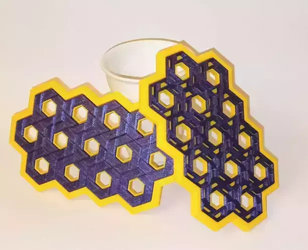 Hex Evo jigsaw puzzle 3D print model