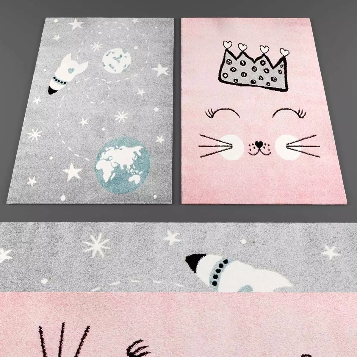 Rugs collection 308 Low-poly 3D model_0