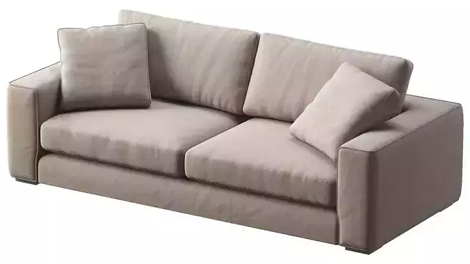 Sitka Boreal Gray Sofa 3D model