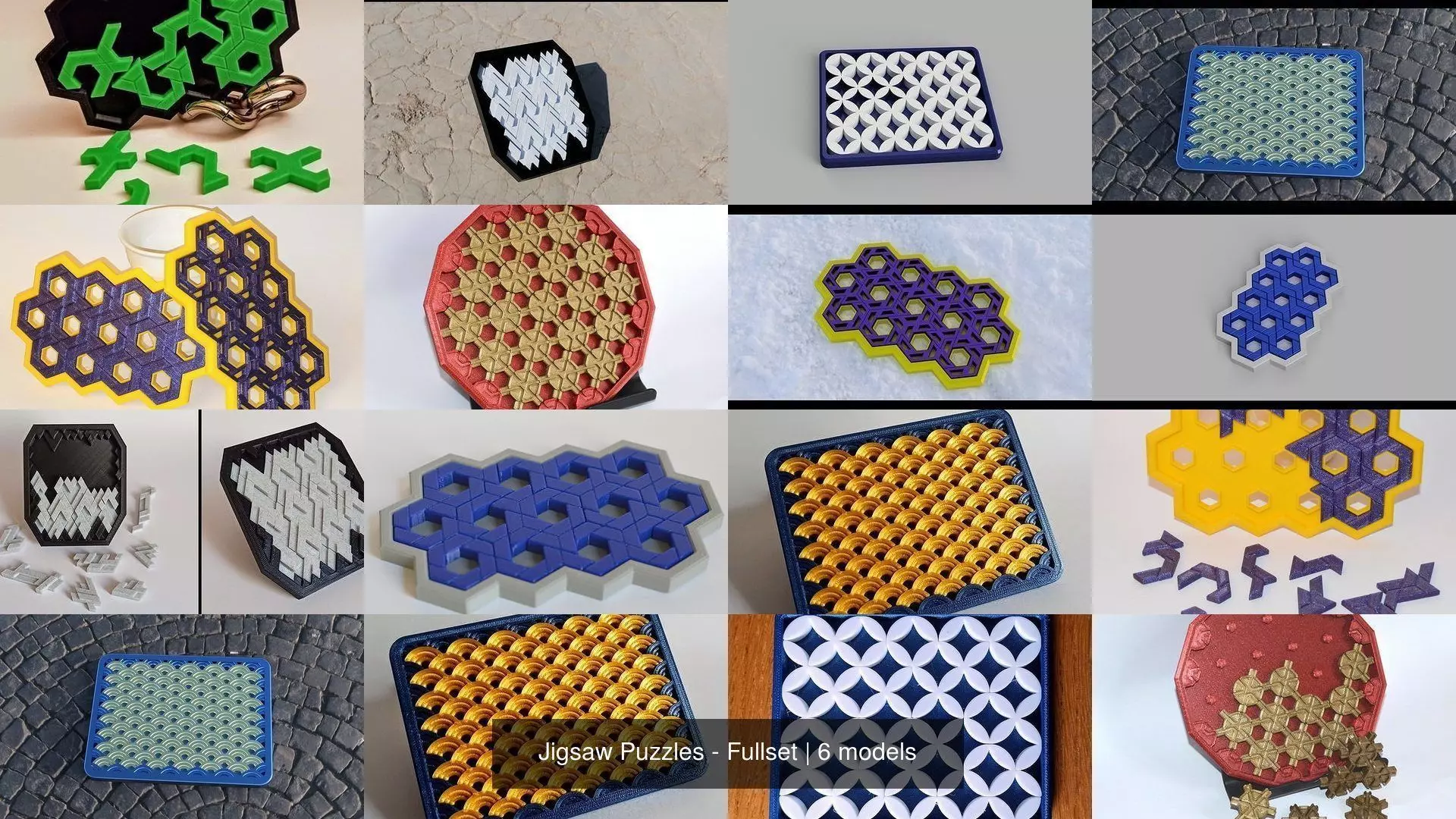 Jigsaw Puzzles - Fullset 3D Model Collection_0