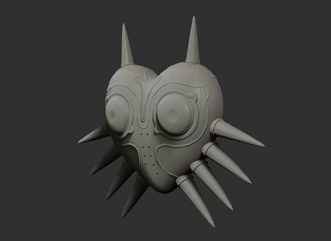 Majora Mask STL Perfect for 3D Printing or CNC - Multiple files 3D print model