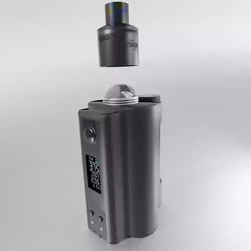 DoVPo Topside Dual Vape with a Profile RDA and a Rainbow Tip