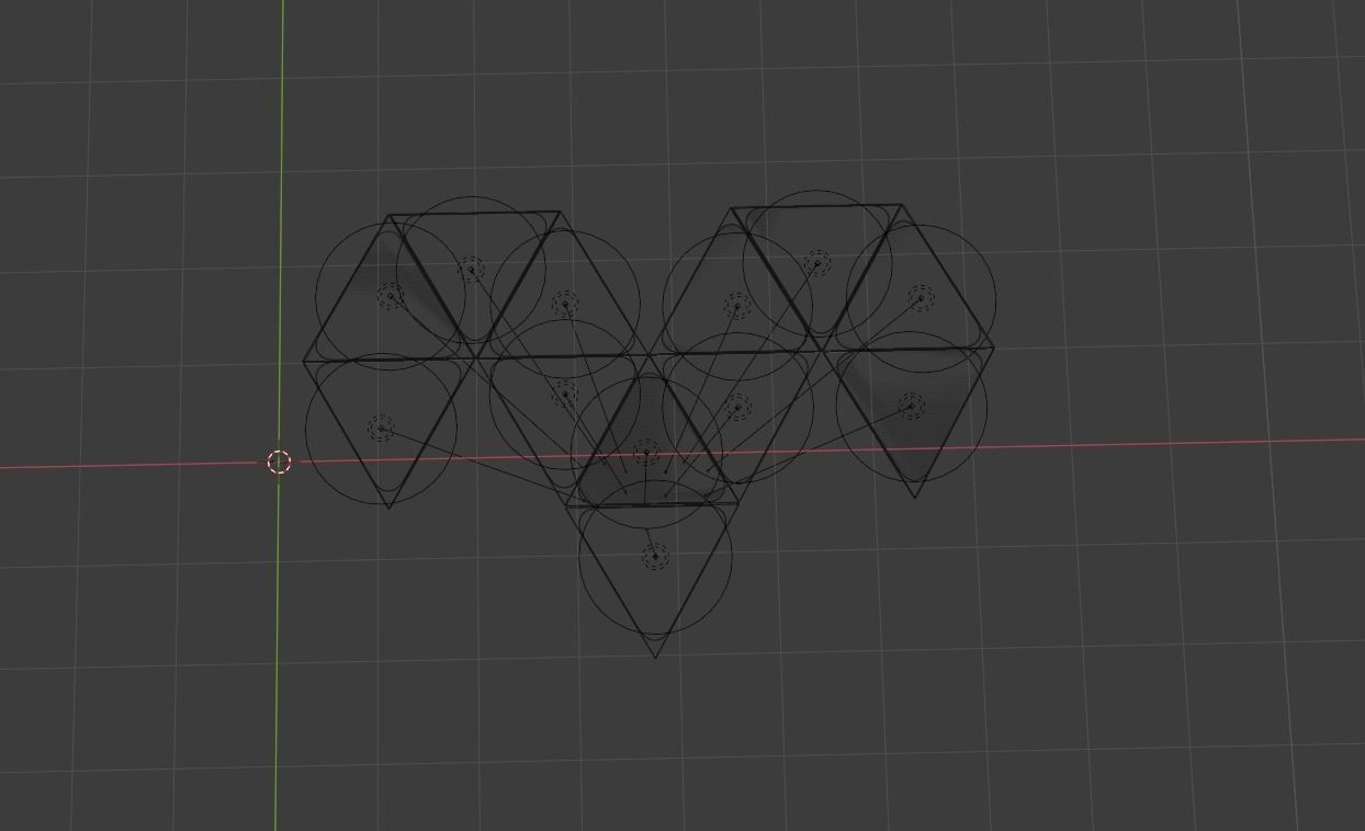  Nanoleaf triangle lights cool gaming light rgb Low-poly 3D model_1