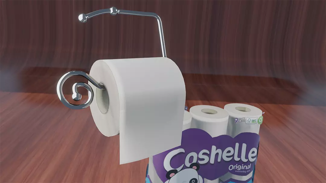 Toilet Rolls Free 3D model_0