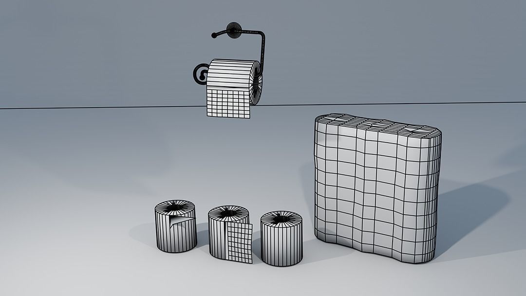 Toilet Rolls Free 3D model_8