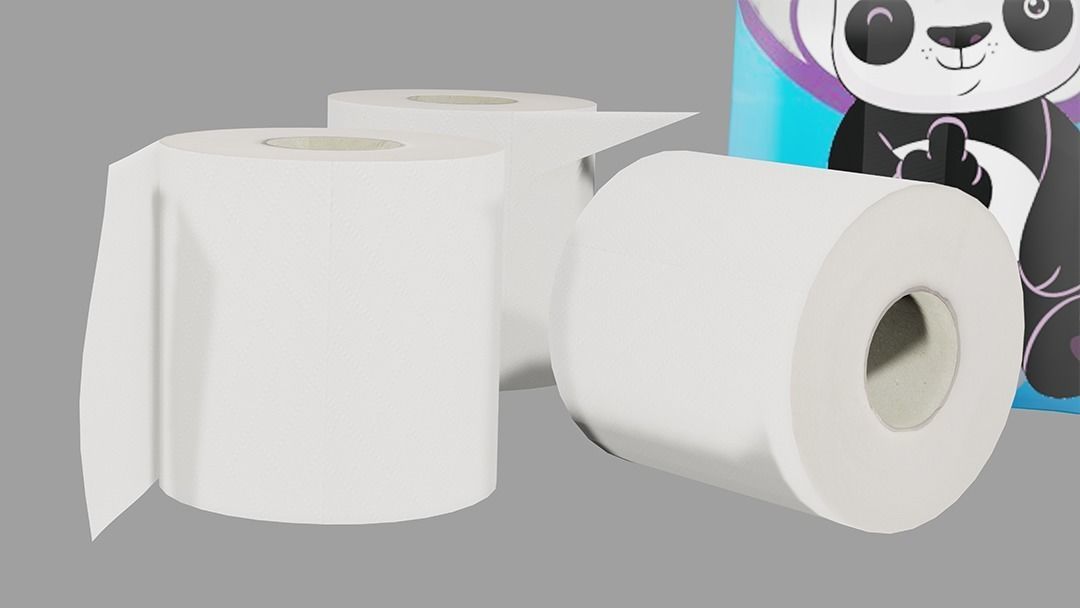 Toilet Rolls Free 3D model_5