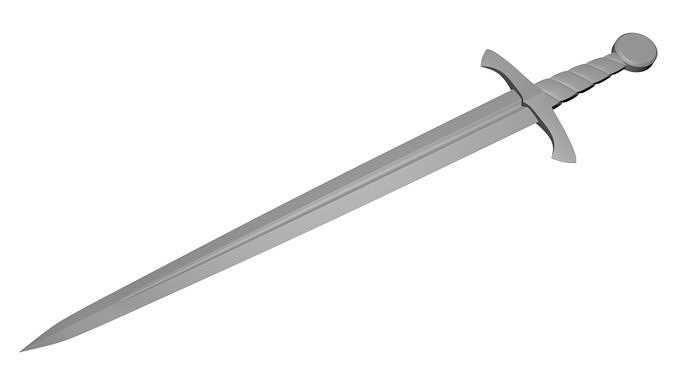 Soldiers sword  3D print model