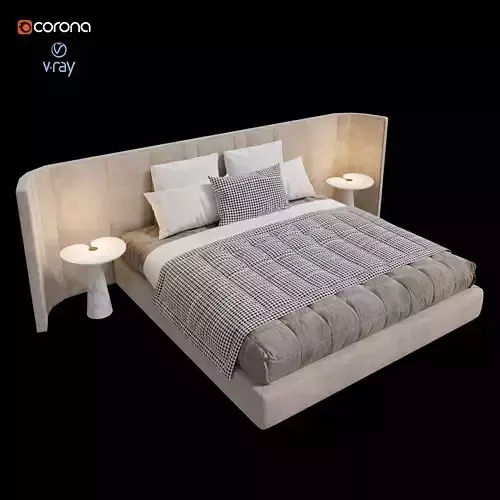 ARCHILINE Design Studio - CM - Bed 01 Free 3D model