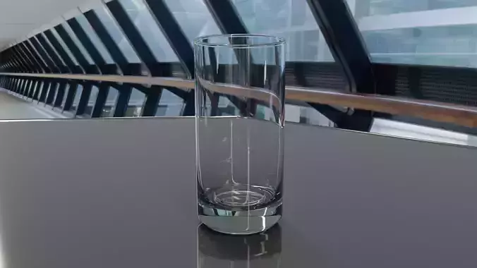 Realistic Drinking Glass