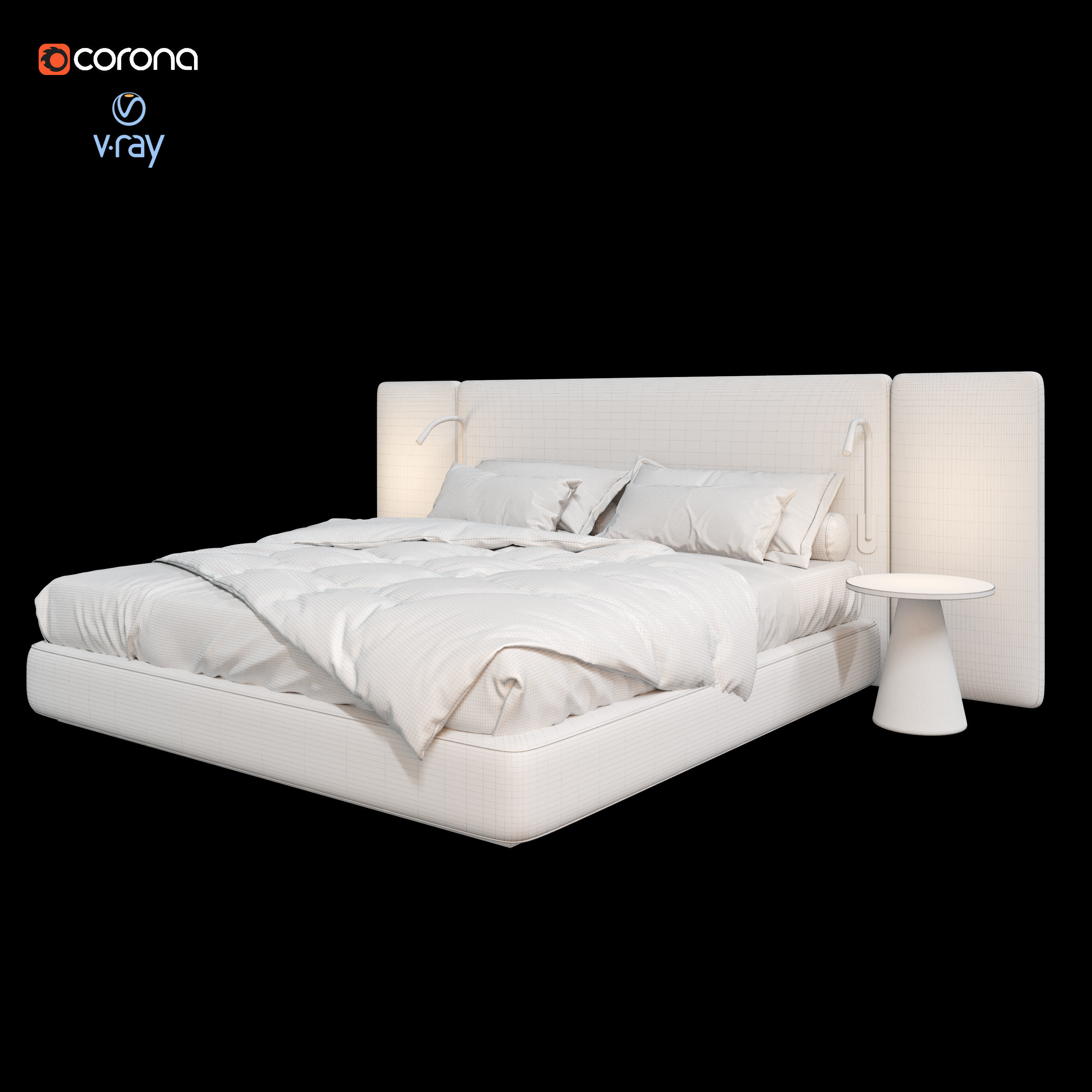 ARCHILINE Design Studio - CM - Bed 02 3D model_4