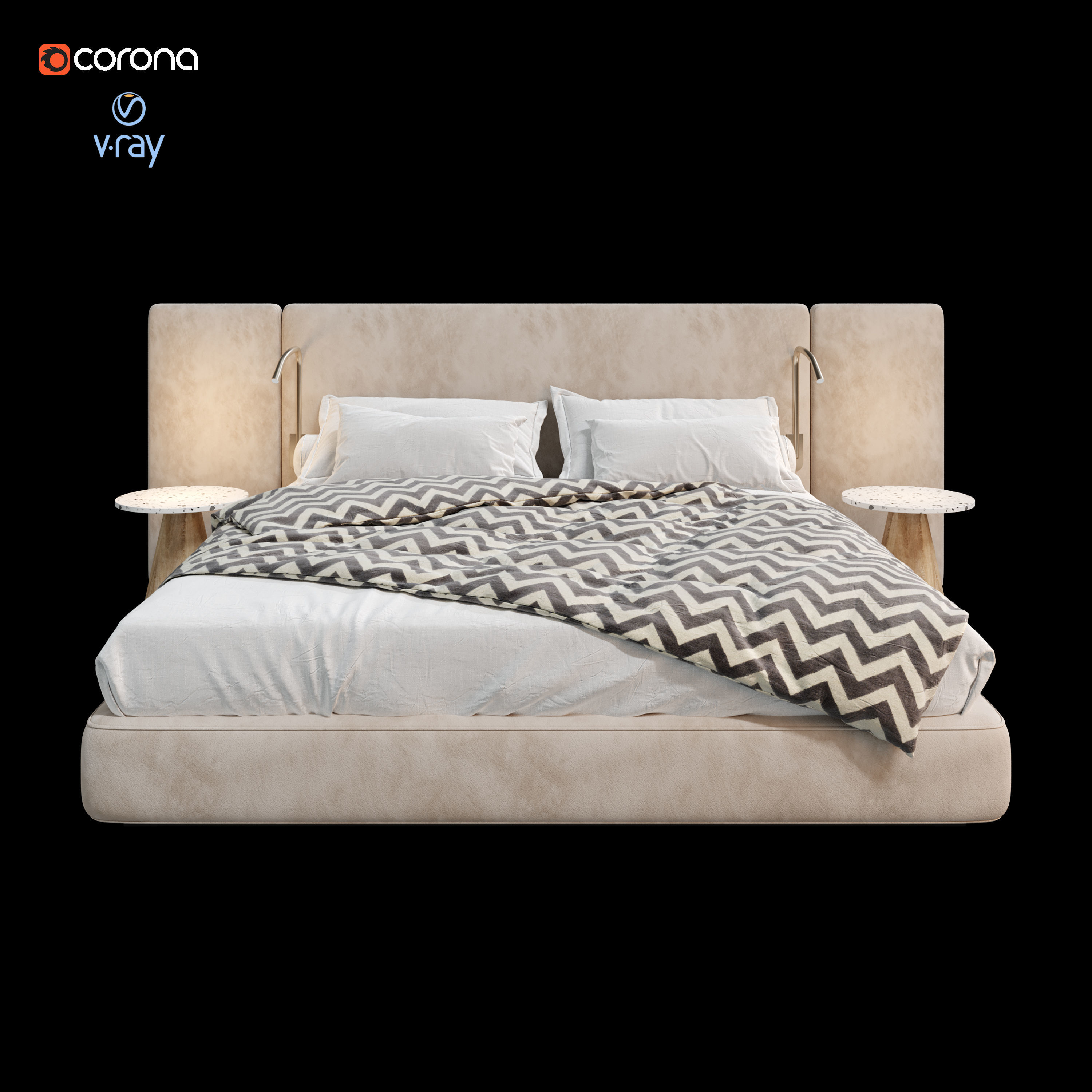 ARCHILINE Design Studio - CM - Bed 02 3D model_3