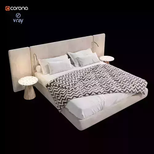 ARCHILINE Design Studio - CM - Bed 02 3D model