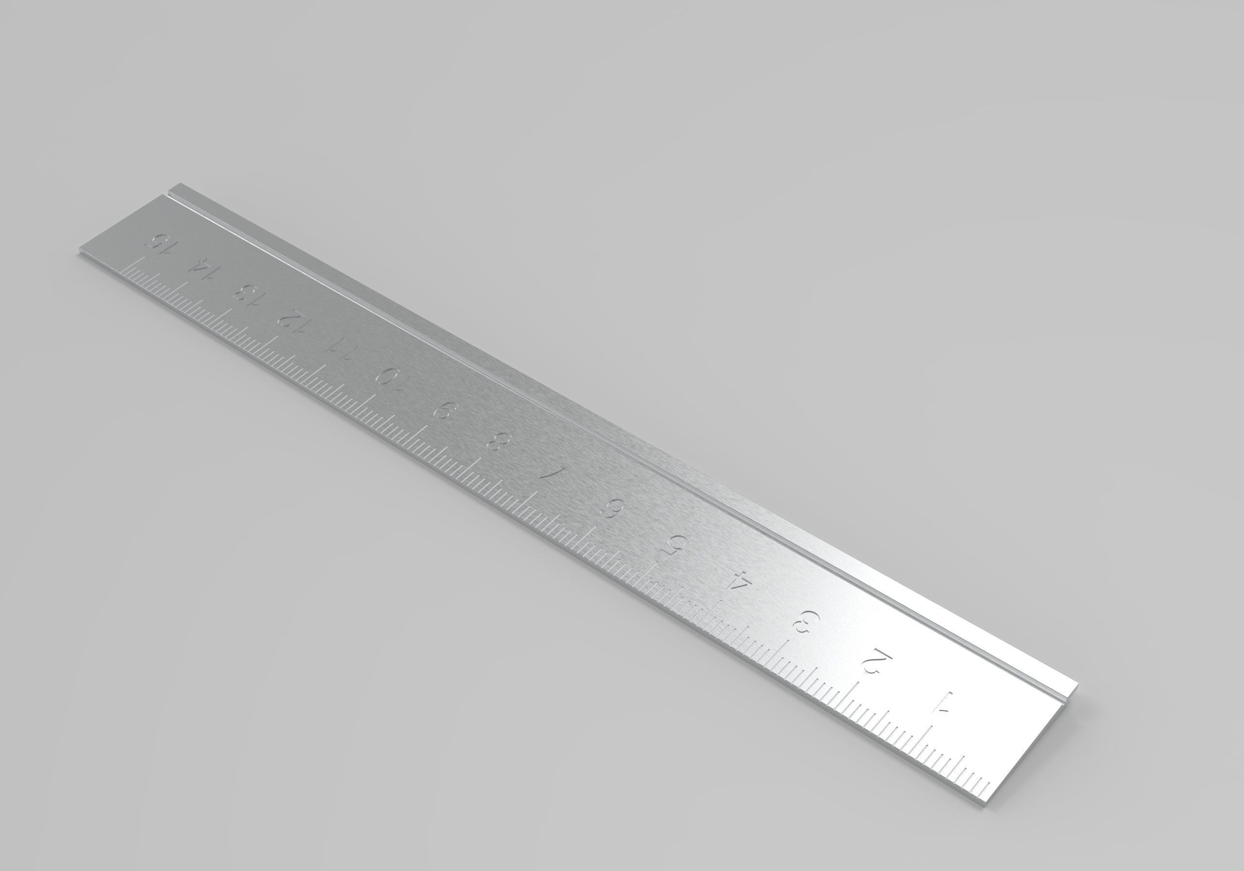 Muji aluminum scale 3D print model_1