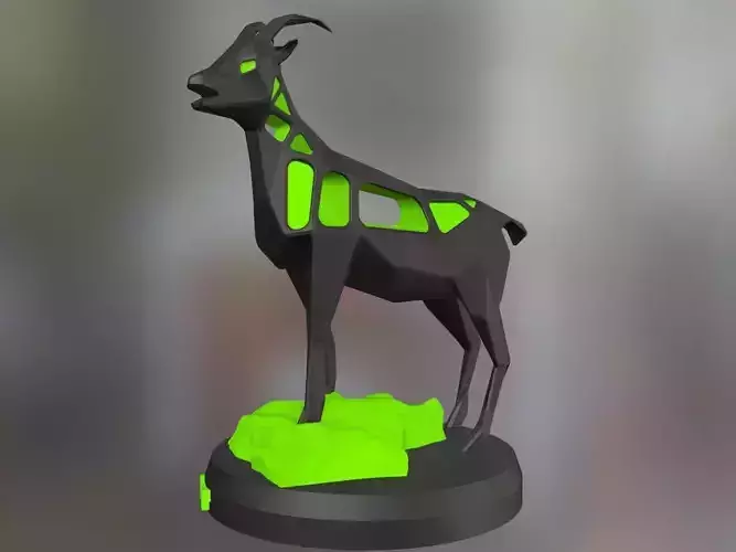 Voronoi Goat Rock 3D print model