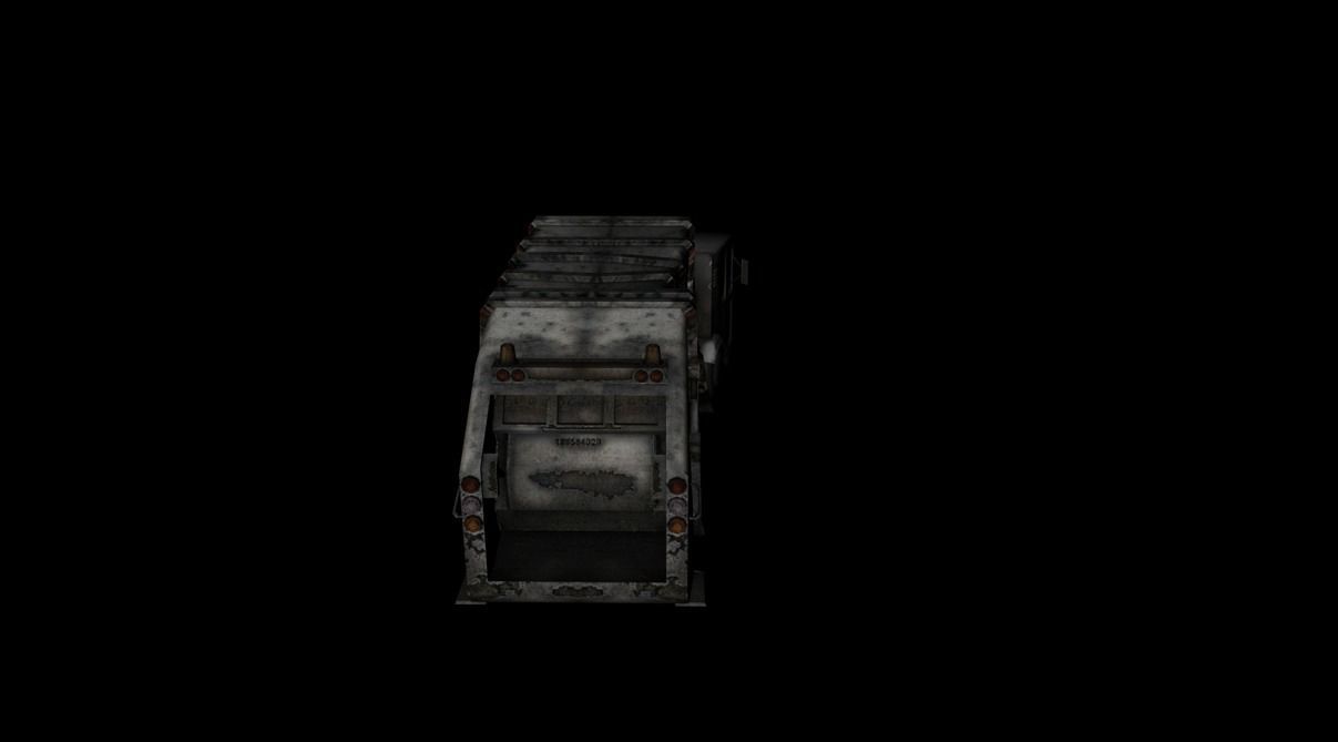 Vehicles GarbageTruck Destroy 3D model_2