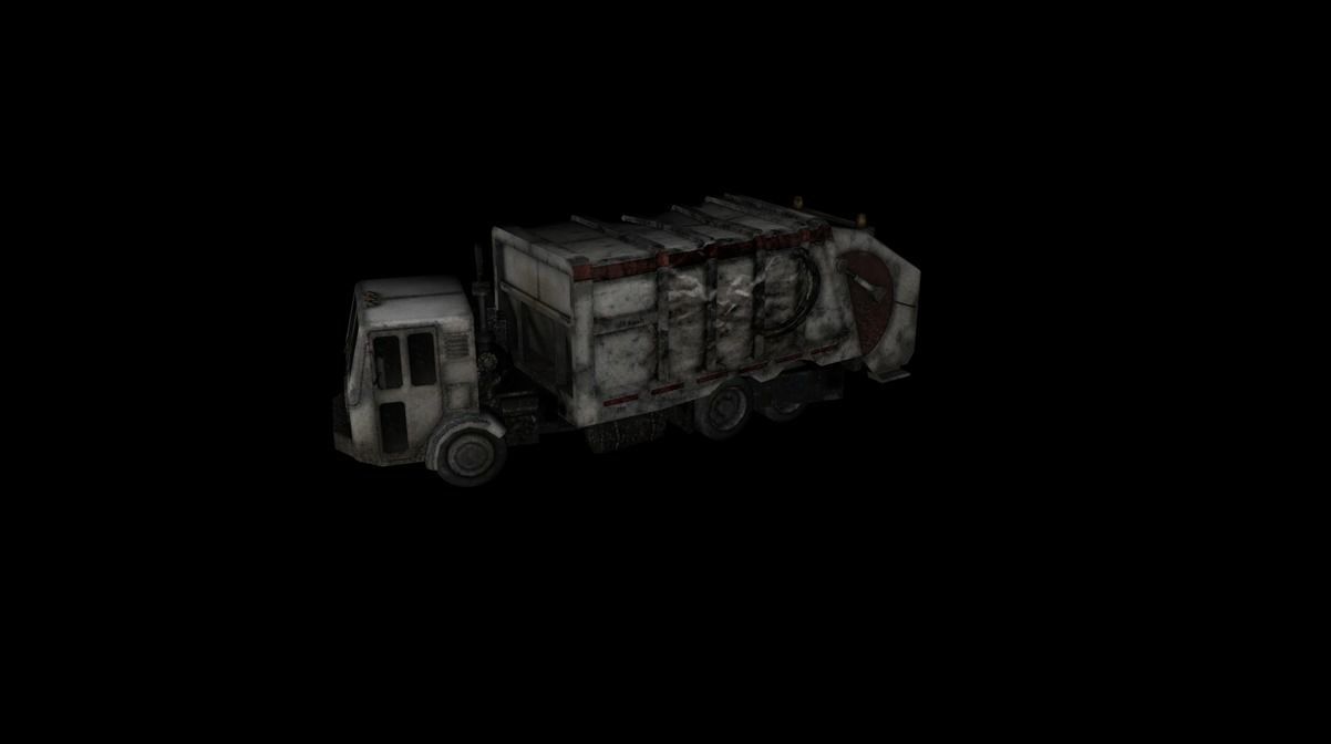 Vehicles GarbageTruck Destroy 3D model_1