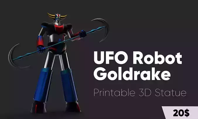 UFO Robot Goldrake 3D Printable Model