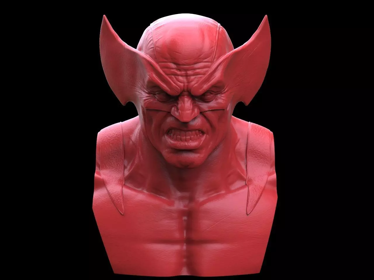 Wolverine Bust 3D print model