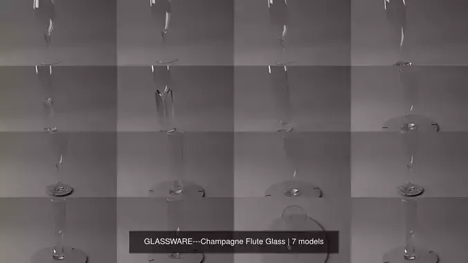 GLASSWARE---Champagne Flute Glasses