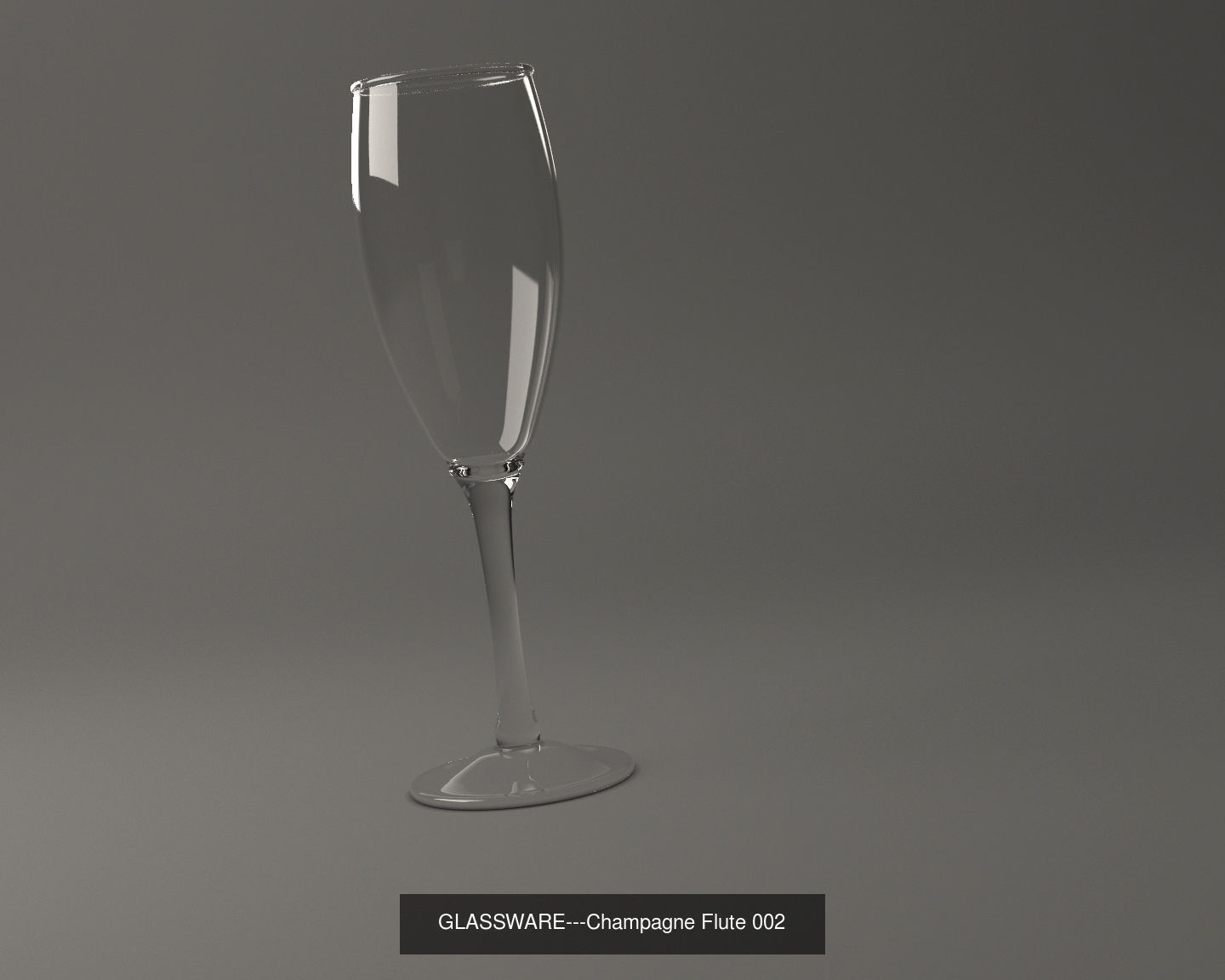 GLASSWARE---Champagne Flute Glasses 3D Model Collection_10