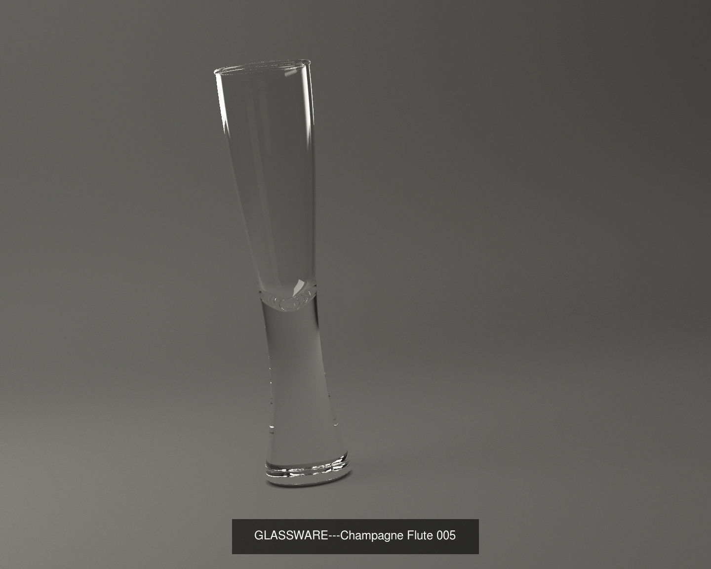 GLASSWARE---Champagne Flute Glasses 3D Model Collection_13