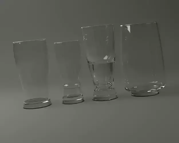 GLASSWARE---Beer Glasses 3D Model Collection