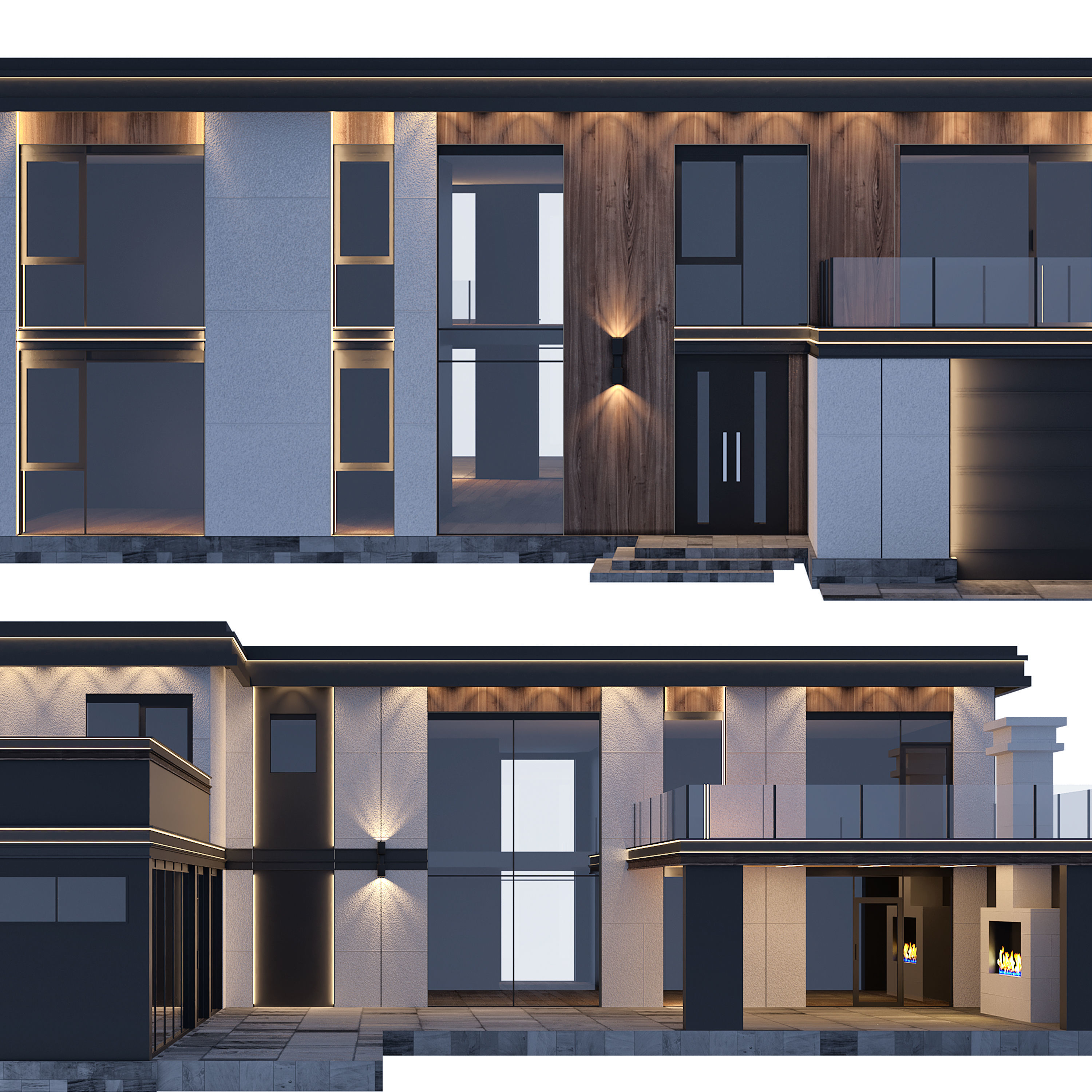 House in the Wright style 2 3D model_3