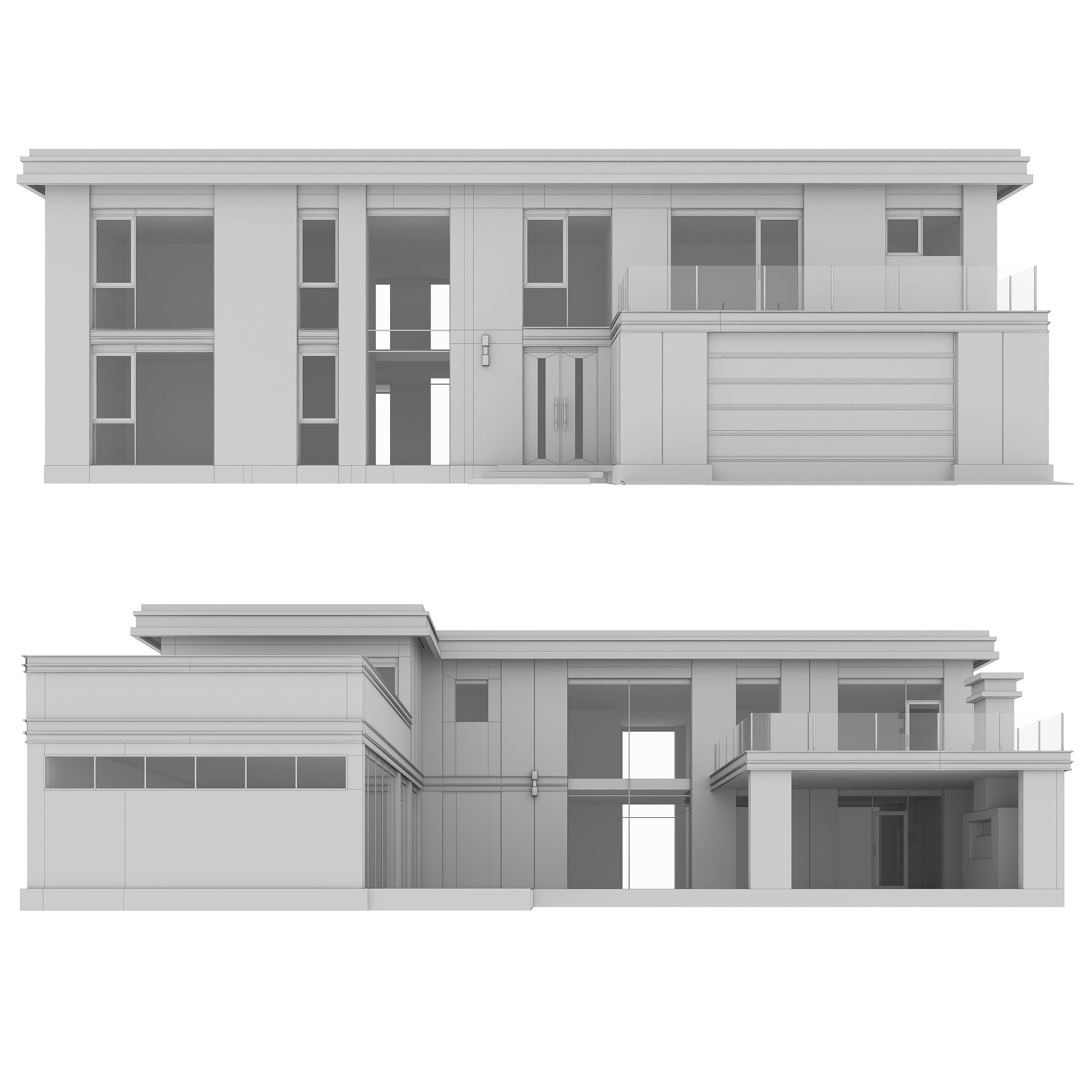 House in the Wright style 2 3D model_4