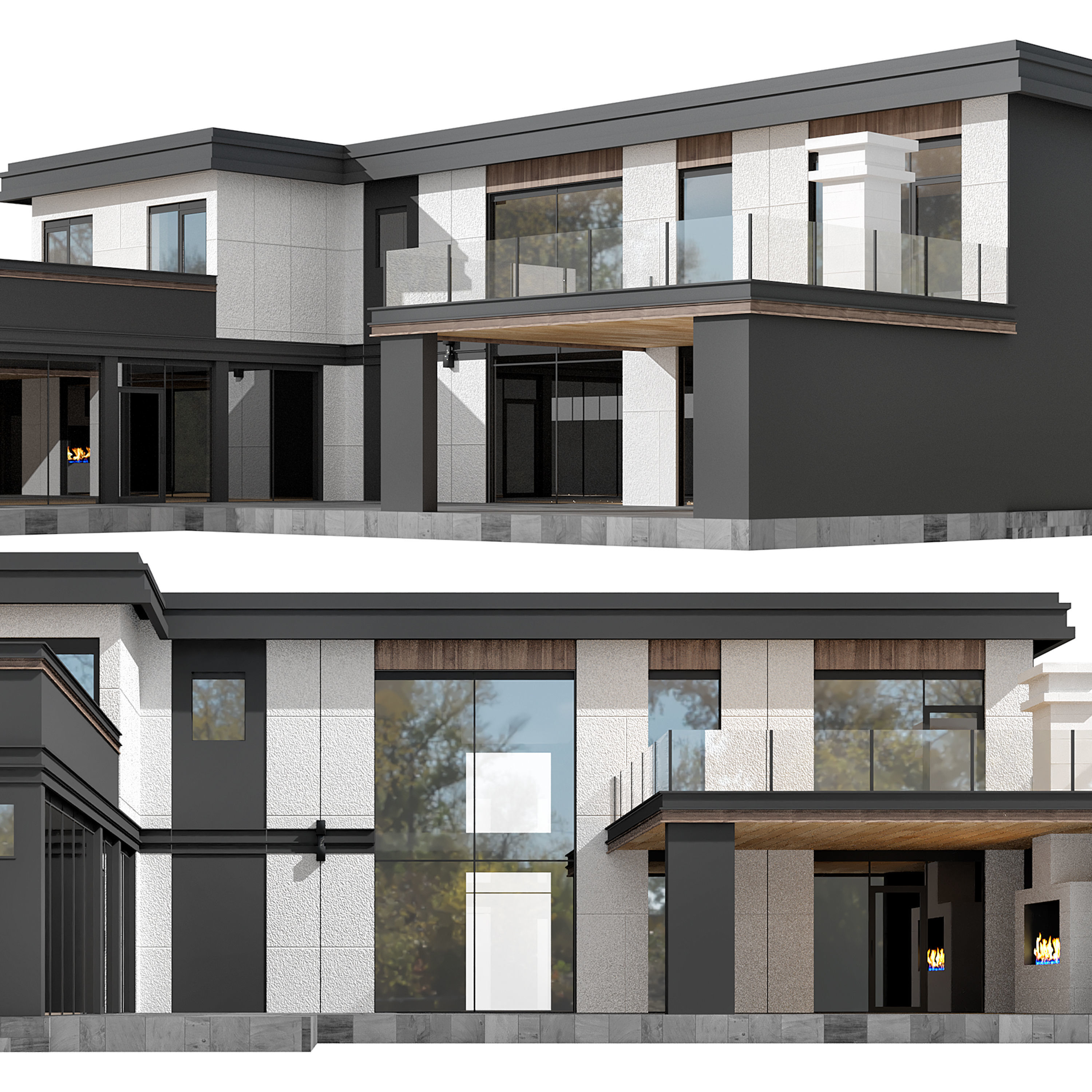 House in the Wright style 2 3D model_1
